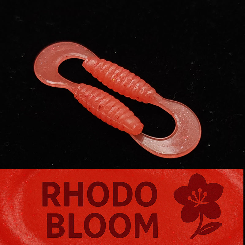 Jar of 1" Micro Curl Tail Grub "The Tennessee Twister"