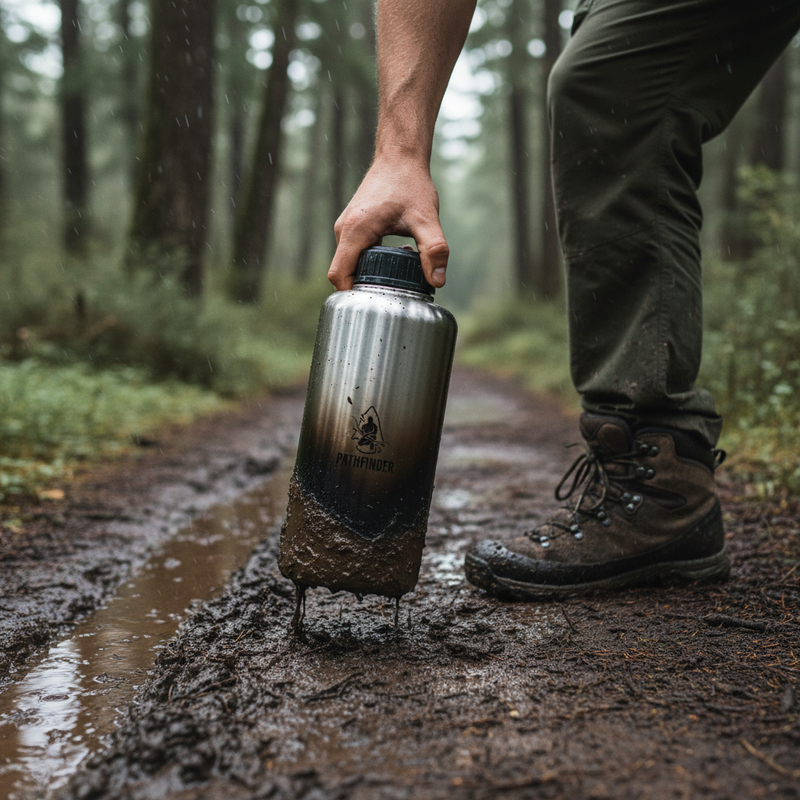 Stainless Steel 64oz. Bottle