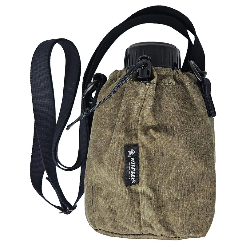 Brown Oilcloth Canteen Carrier