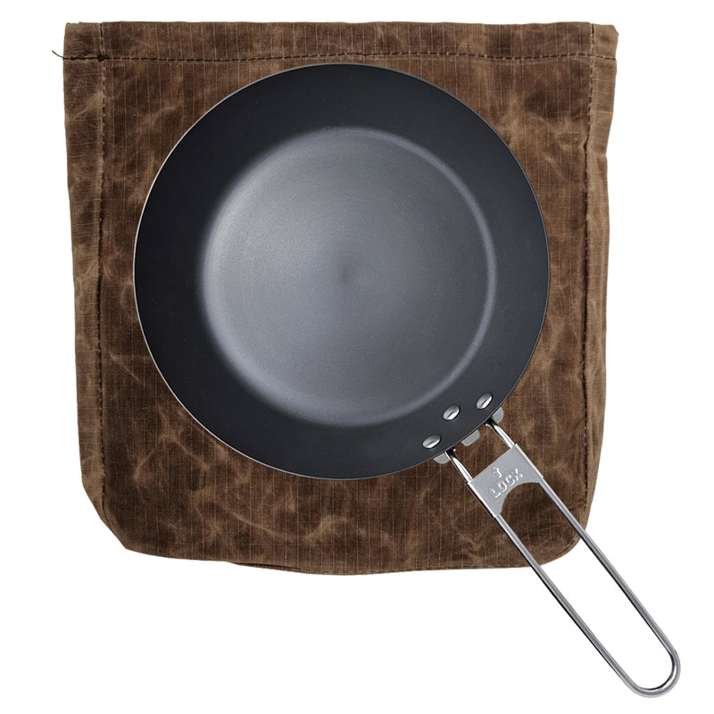 8" Carbon Skillet & Waxed Canvas Bag