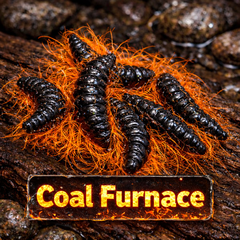 1" Hairy Waxworm "The Fuzz Grub" 8 Per Pack