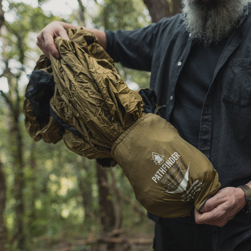 Pathfinder Nylon Tarp & Hammock COMBO - OD Green