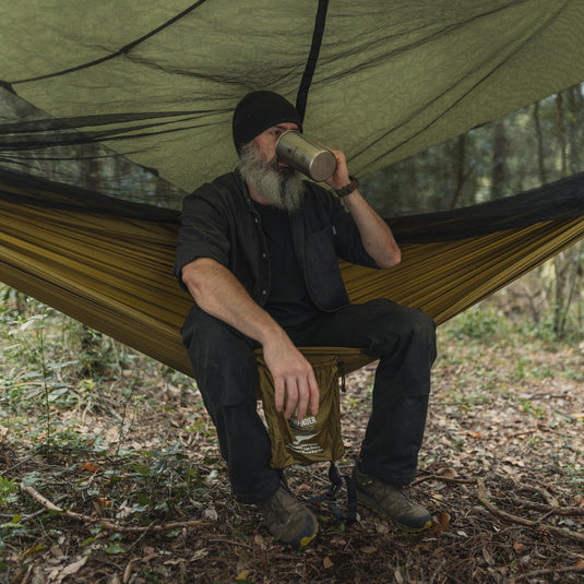 Pathfinder Nylon Tarp & Hammock COMBO - OD Green