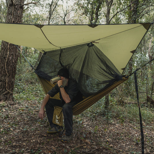 Pathfinder Nylon Tarp & Hammock COMBO - OD Green
