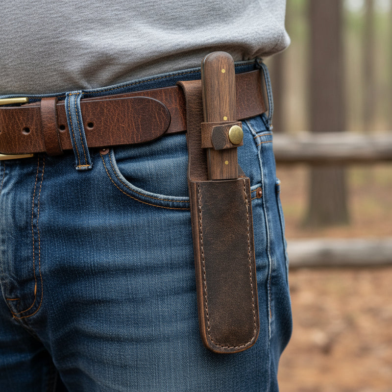 Hickory Butcher w/ Sheath