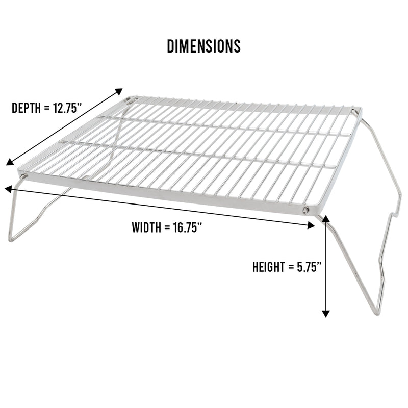 Large Stainless Steel Folding Grill
