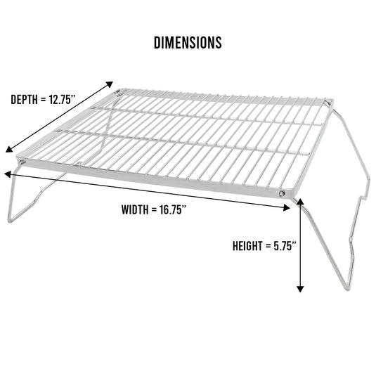 Large Stainless Steel Folding Grill