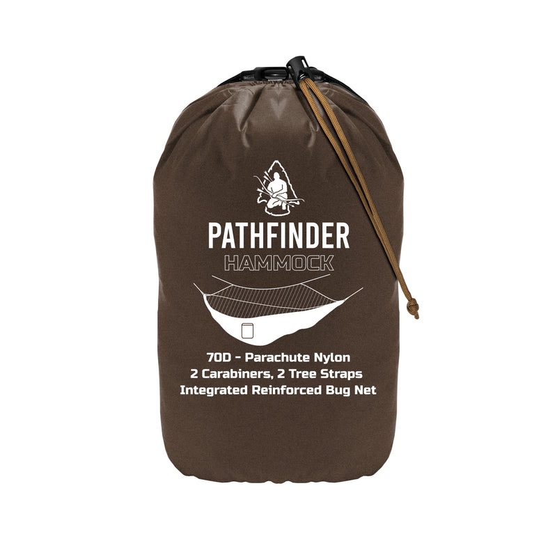 Pathfinder Nylon Tarp & Hammock COMBO - Earth Brown