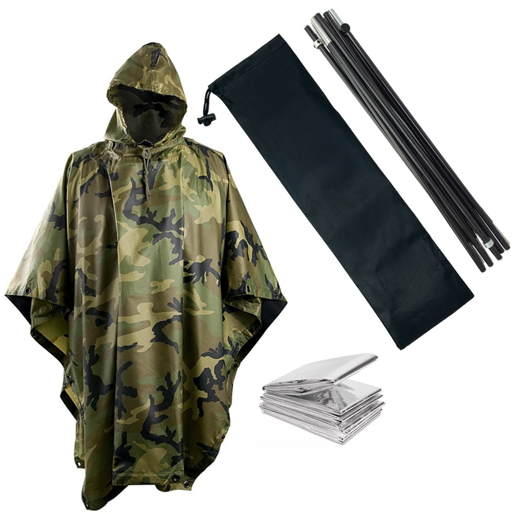 Pathfinder Poncho Pole Shelter Kit | Self Reliance Outfitters