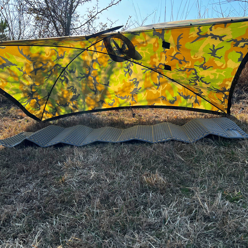Pathfinder Poncho Poles in dome shelter configuration