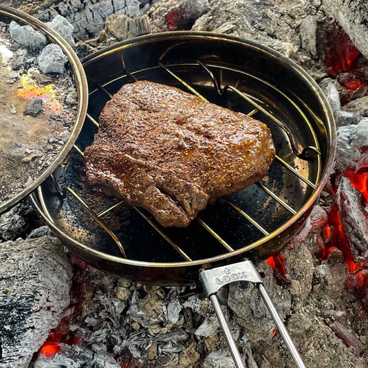 8" SS Skillet 64oz Bush Pot Combo