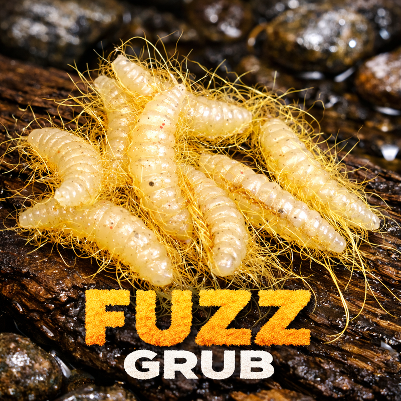 1" Hairy Waxworm "The Fuzz Grub" 8 Per Pack