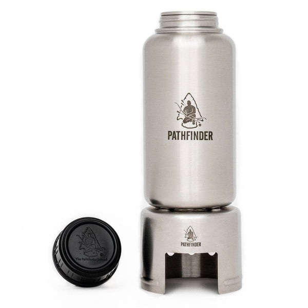Pathfinder Stainless Steel Water Bottle and Nesting Cup Set