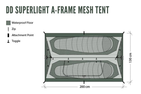 DD SuperLight A Frame Mesh Tent Self Reliance Outfitters