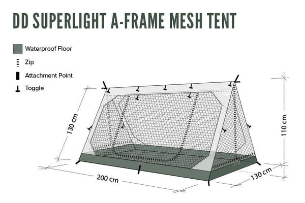 DD SuperLight - A-Frame - Mesh Tent | Self Reliance Outfitters