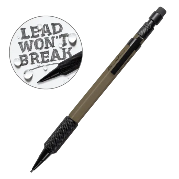 Rite In The Rain - FLAT DARK EARTH MECHANICAL CLICKER PENCIL