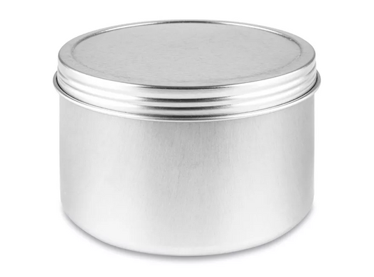 14oz Round Steel Tin Container - Screw Top