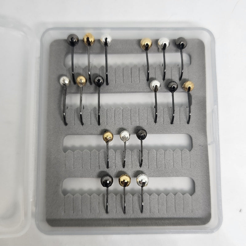 Barbless Tungsten Bead Jig Head Kit
