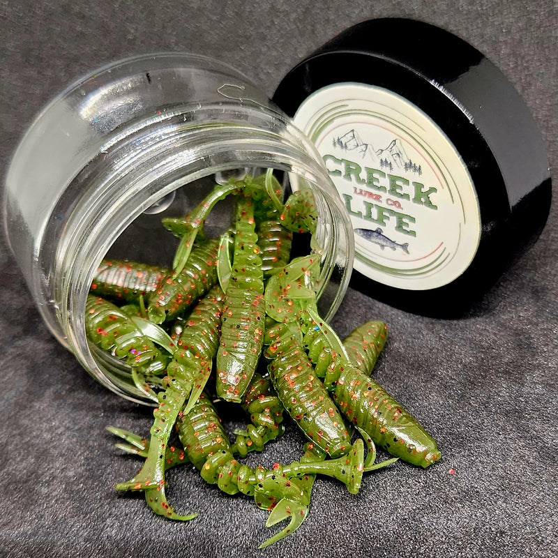 Jar of 2" Inch Micro Swimbait "Tennessee Creek Shark"
