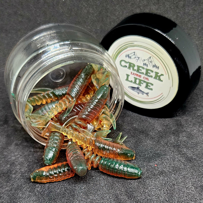Jar of 2" Inch Micro Swimbait "Tennessee Creek Shark"
