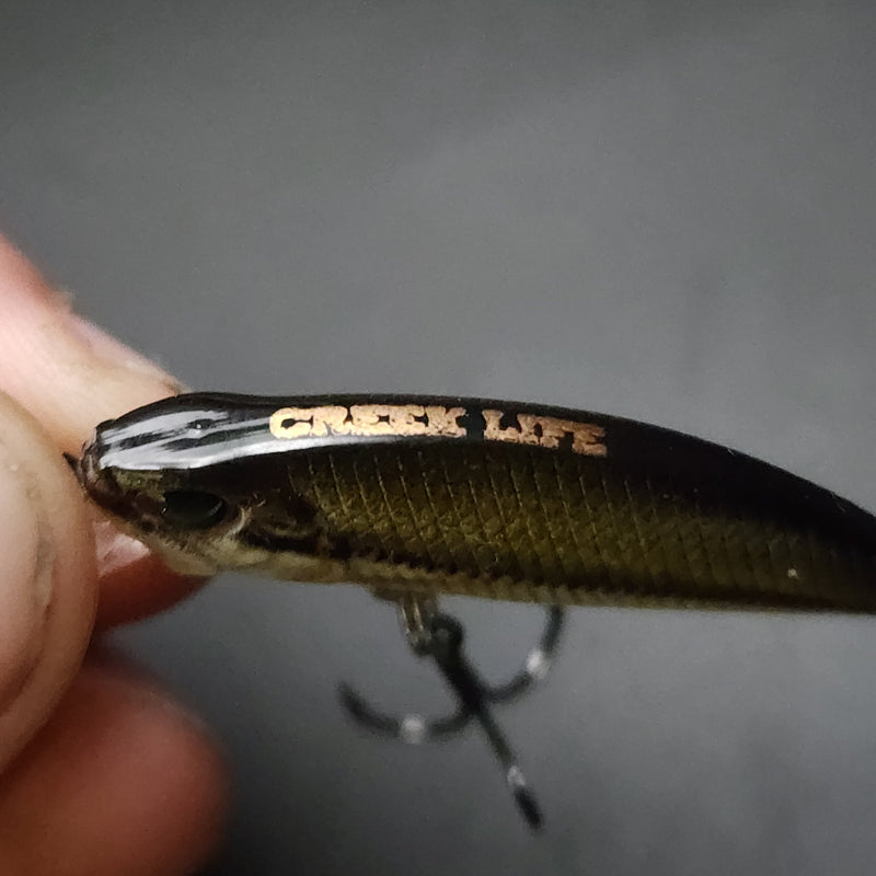 The MOON Shiner – 1.4" Sinking Jerkbait for Creek & River Fishing
