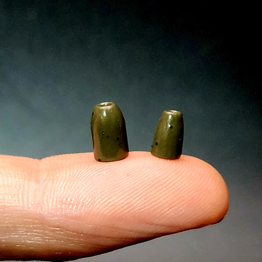 Ditch Bullets™ Micro Tungsten Creek Flipping Weights | Bullet Worm Sinkers Built for Tight Water