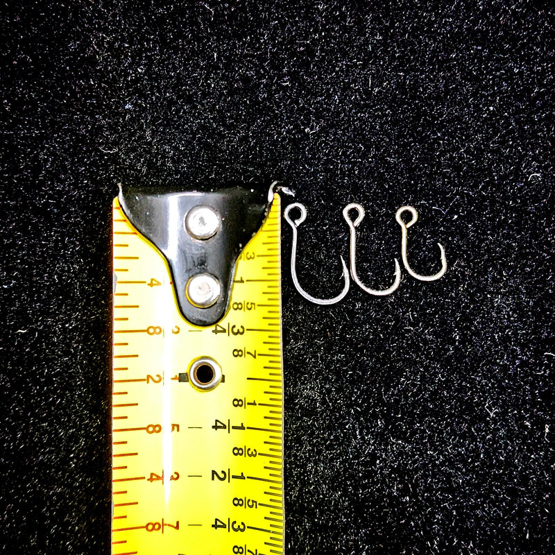 Large Eye Inline Single Hooks (Treble Replacement Hooks 10 pack)
