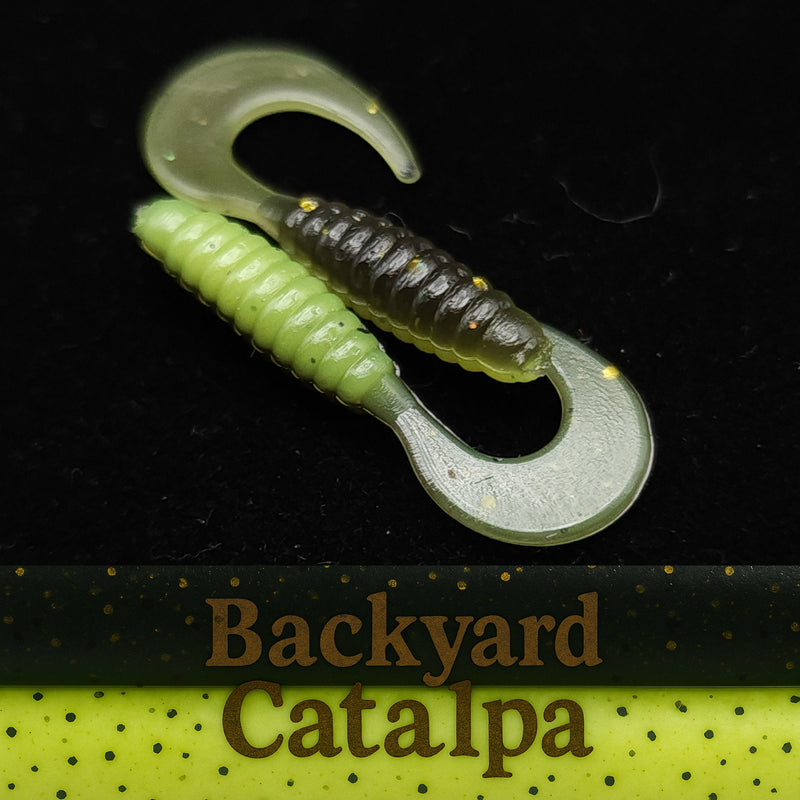 Jar of 1" Micro Curl Tail Grub "The Tennessee Twister"
