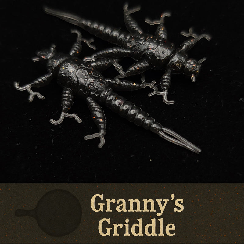 Jar of 1.5" Inch Stonefly Larvae "The Morelkin"
