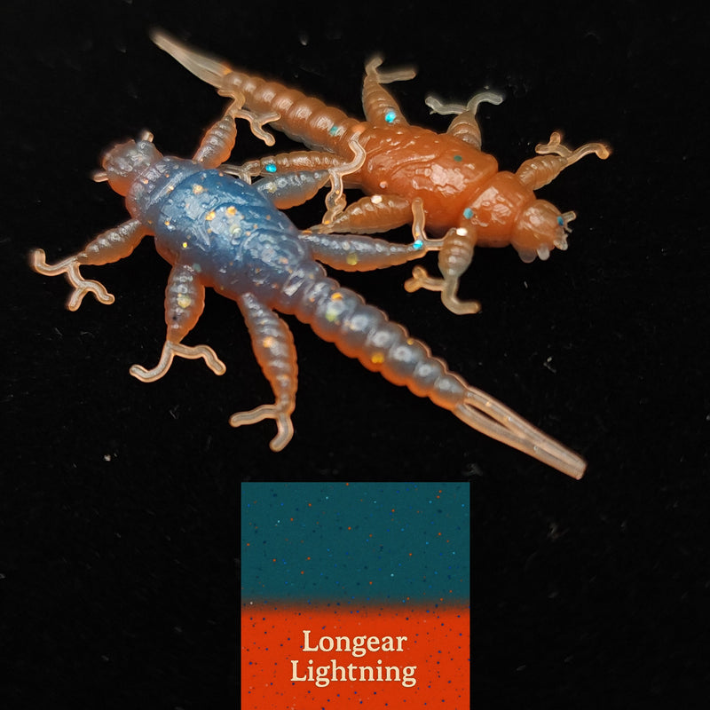 Jar of 1.5" Inch Stonefly Larvae "The Morelkin"
