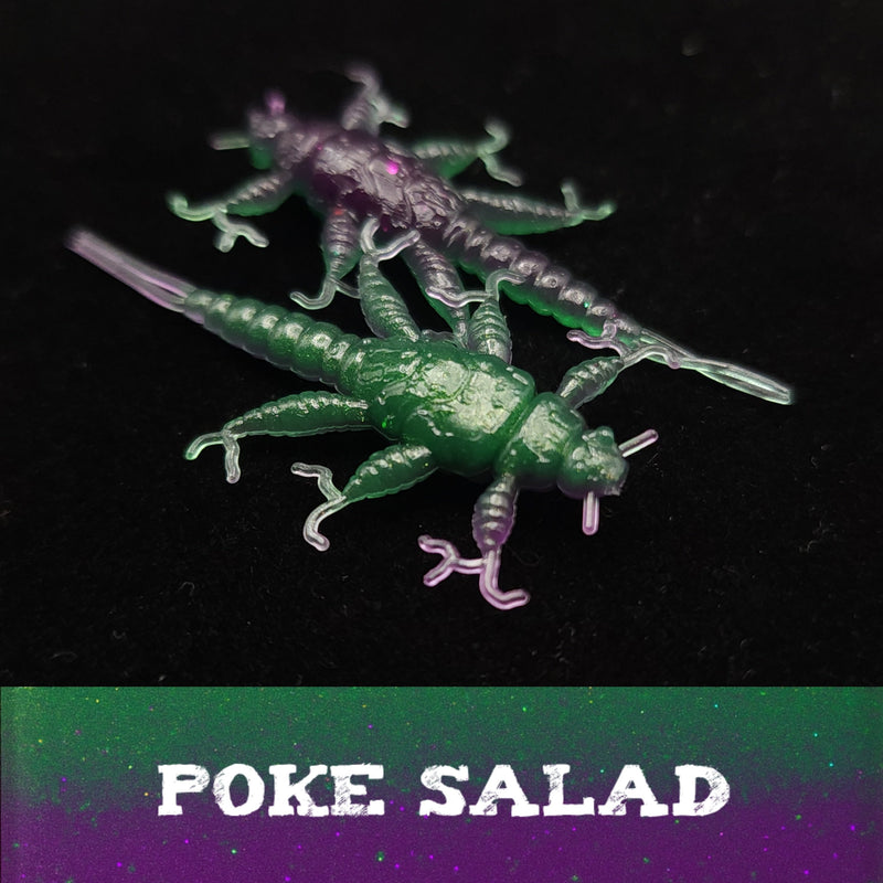 Jar of 1.5" Inch Stonefly Larvae "The Morelkin"
