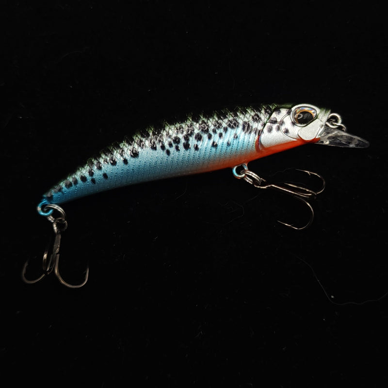 The MOON Shiner – 2.4" Sinking Jerkbait for Creek & River Fishing
