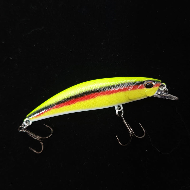 The MOON Shiner – 2.4" Sinking Jerkbait for Creek & River Fishing
