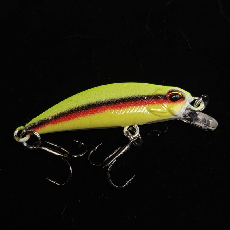 The MOON Shiner – 1.4" Sinking Jerkbait for Creek & River Fishing
