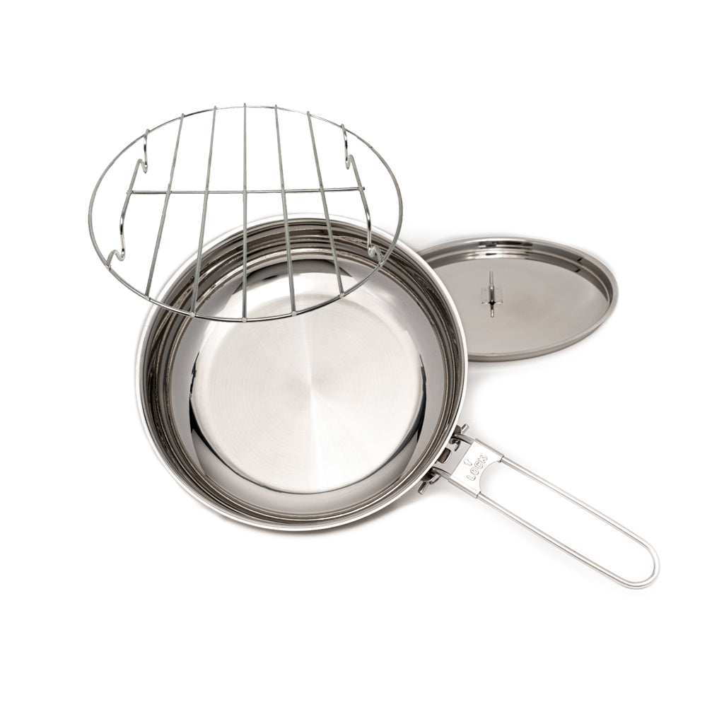 Stainless Steel Skillet and Lid | Self Reliance Outfitters