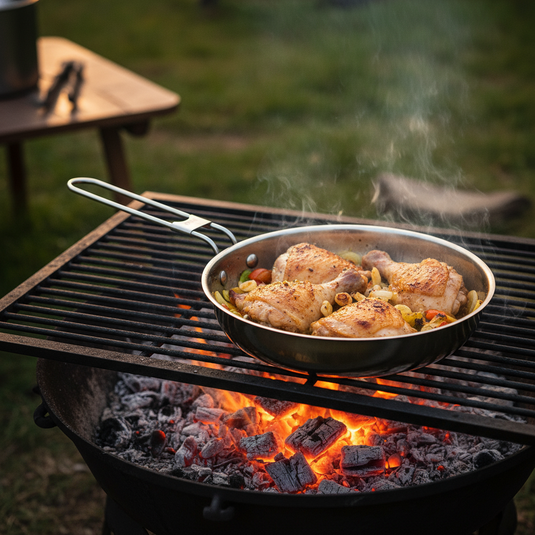 8" Stainless Steel Skillet and Lid