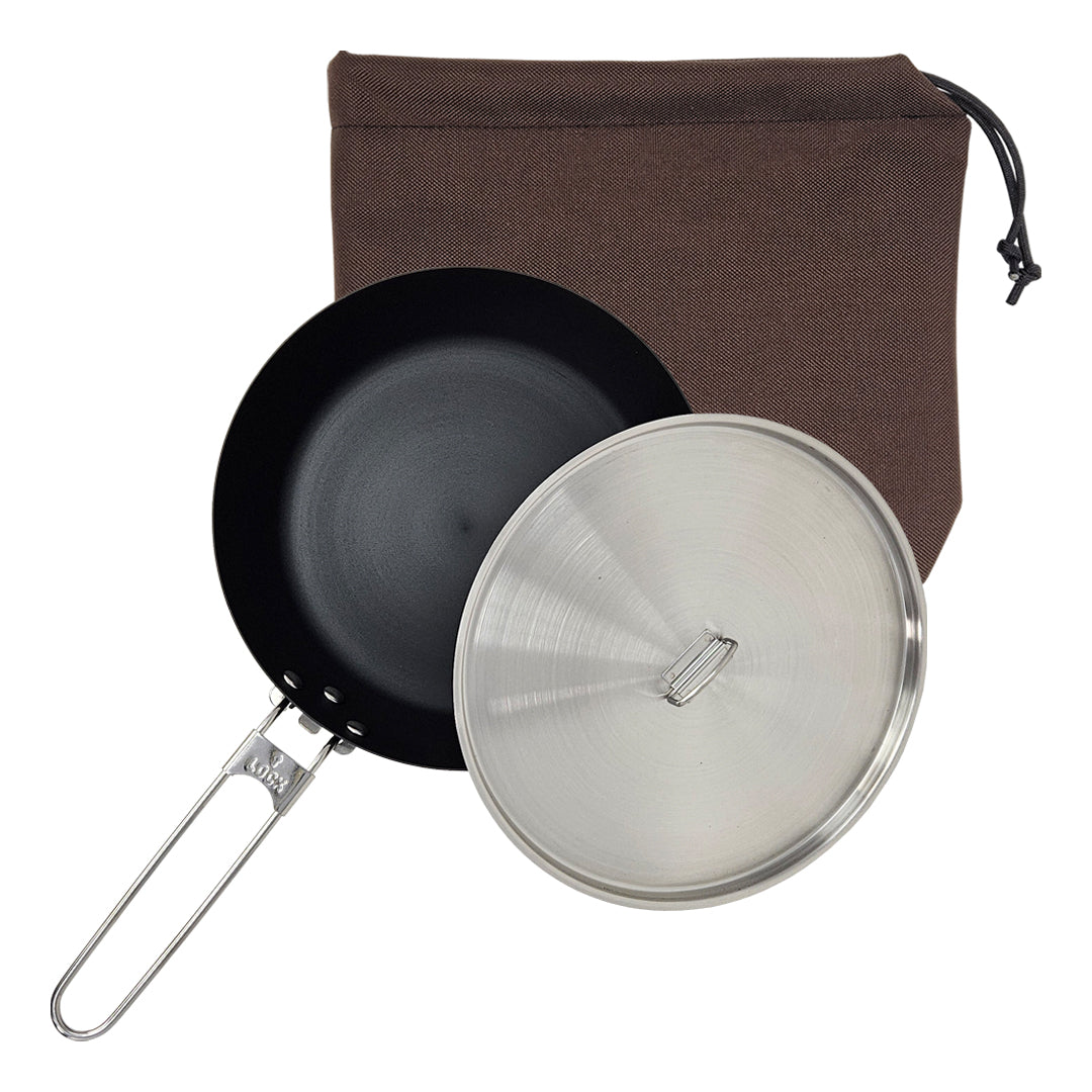 8" Carbon Skillet with Lid & Cordura Bag COMBO