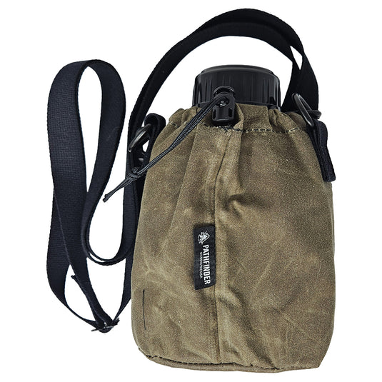 Brown Oilcloth Canteen Carrier