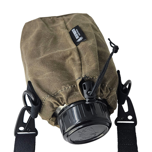 Brown Oilcloth Canteen Carrier