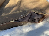 Oilskin Cowboy Bedroll with Leather Bedroll Carrier