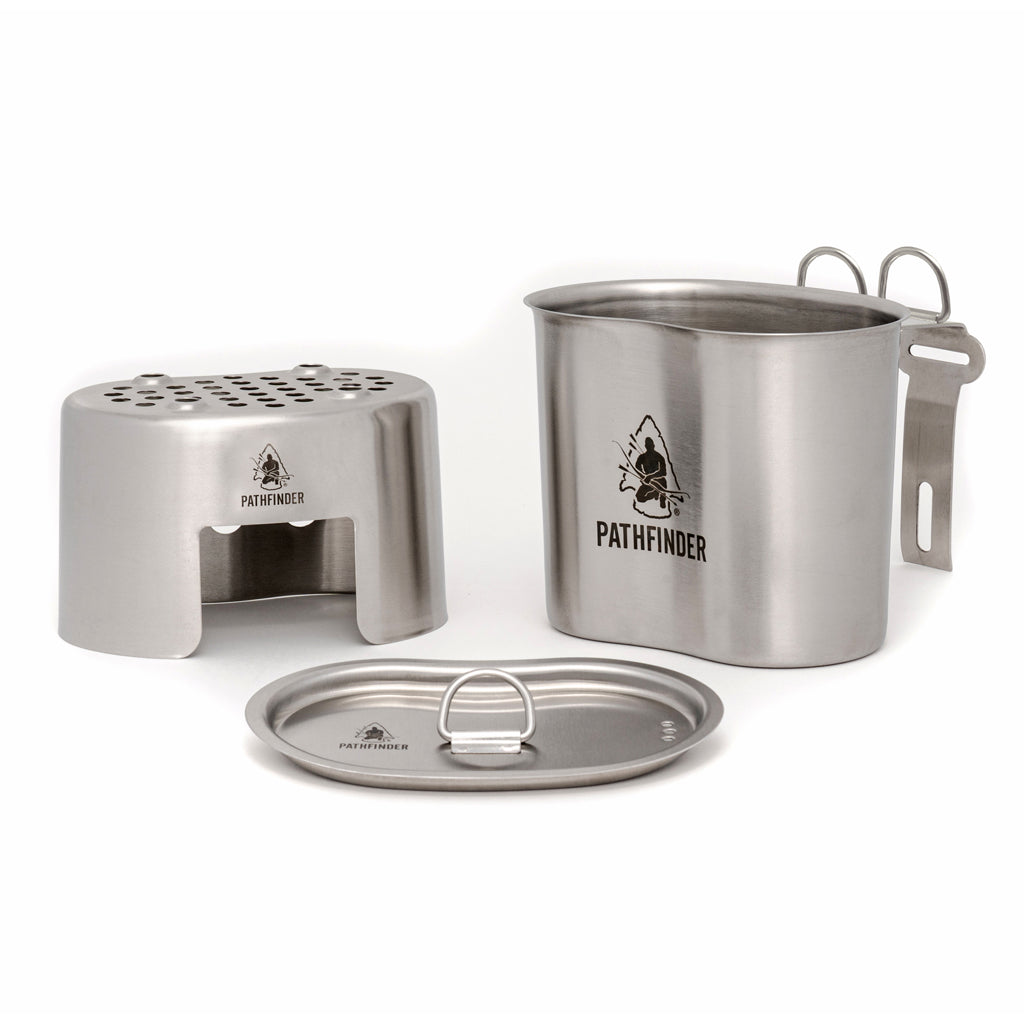  The Pathfinder School Canteen Cooking Set : Sports & Outdoors