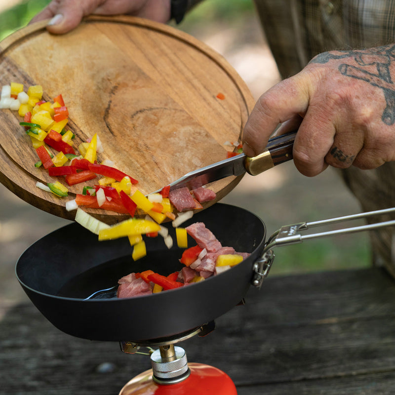 Load image into Gallery viewer, 8&quot; Carbon Skillet with Lid &amp; Cordura Bag COMBO

