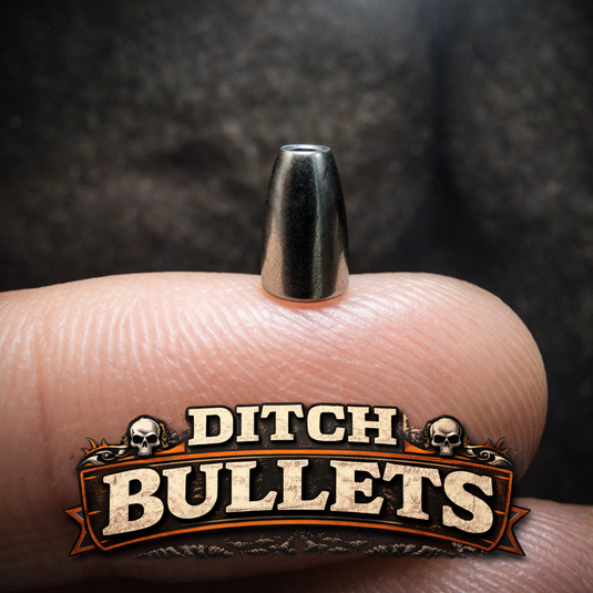 Ditch Bullets™ Micro Tungsten Creek Flipping Weights | Bullet Worm Sinkers Built for Tight Water