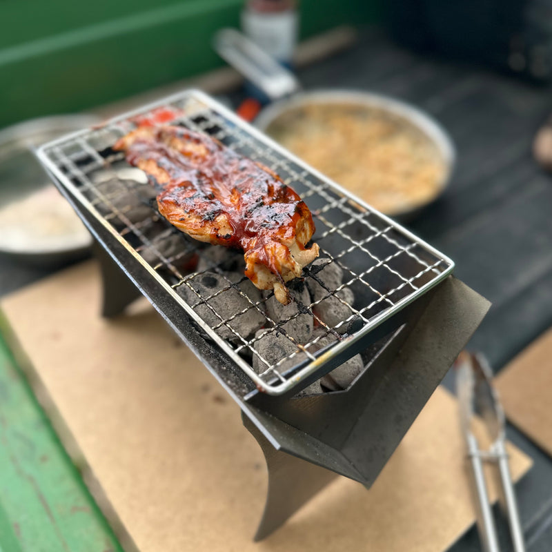 Fast Pack Camp Grill 3.0 & 8" Stainless Steel Skillet COMBO
