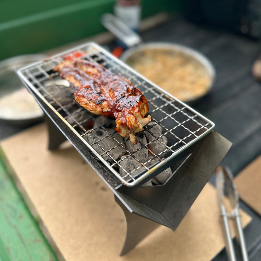Fast Pack Camp Grill 3.0 & 8" Stainless Steel Skillet COMBO