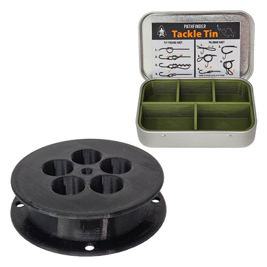 Hand-line Fishing Reel & Tackle Tin