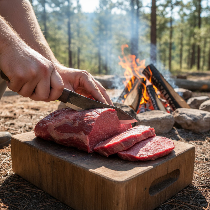 Hickory Butcher w/ Sheath

