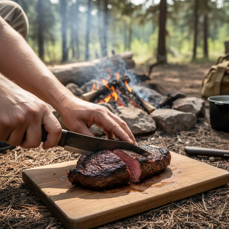 Hickory Butcher w/ Sheath
