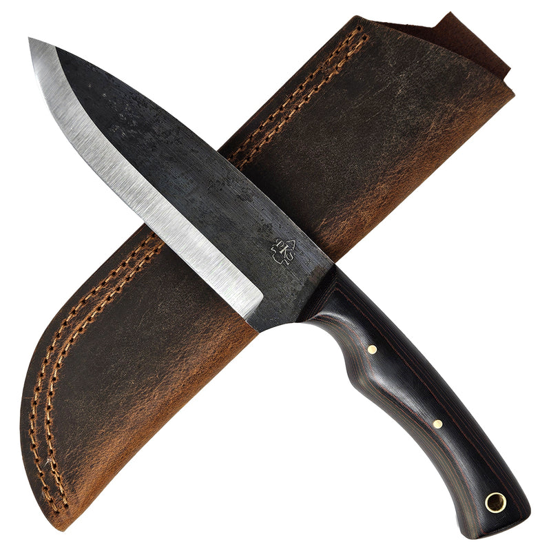 Mountaineer (Forged) Red & Black Micarta
