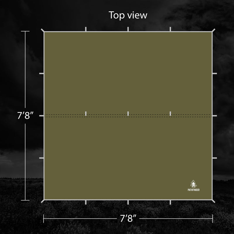 Load image into Gallery viewer, Pathfinder Nylon Tarp &amp; Hammock COMBO - OD Green
